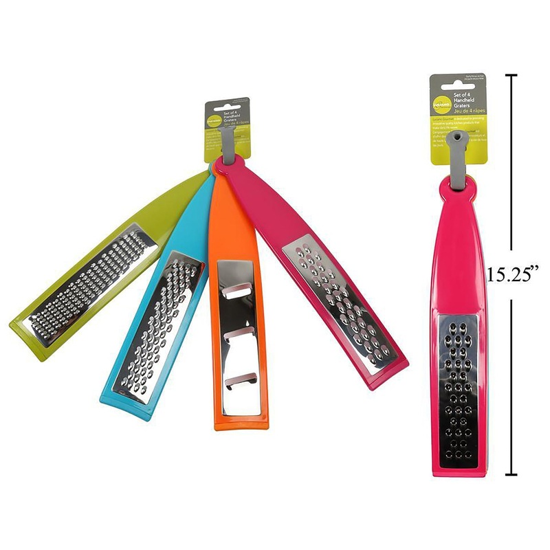 Luciano Gourmet 4 Handheld Graters 11.5in