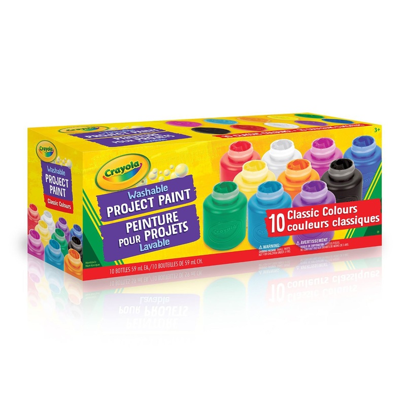 Crayola 10 Paint Jars for Kids – Washable 59ml