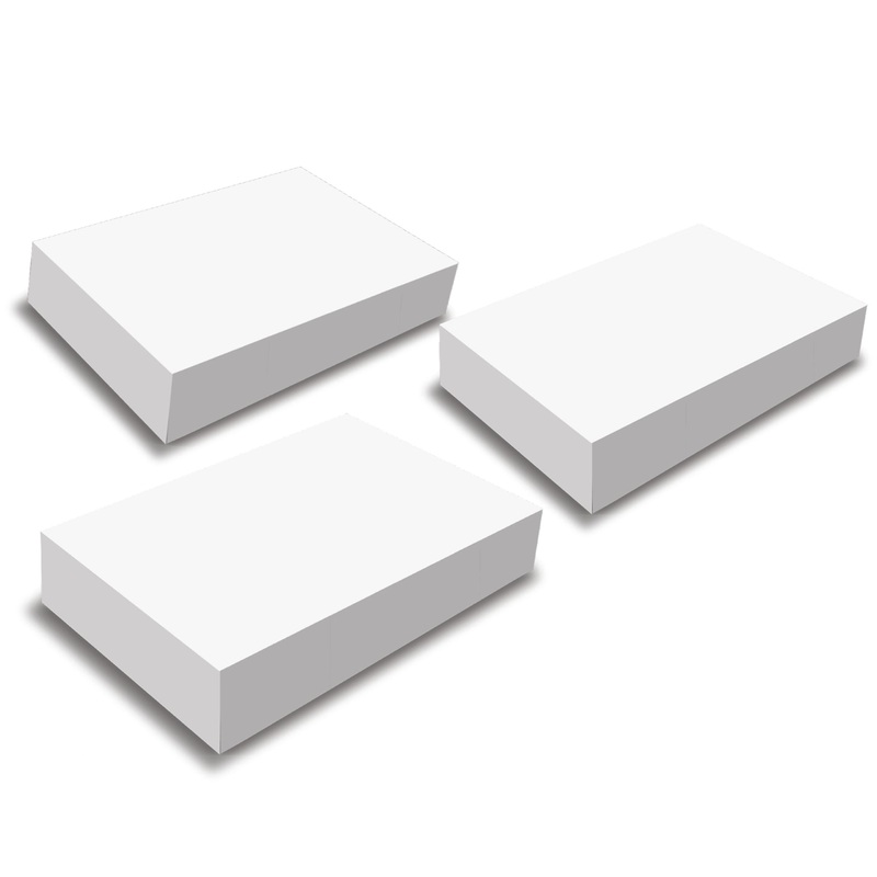 Mill Brook 3 White Gift Boxes – Foldable 14.8×9.5×1.94in