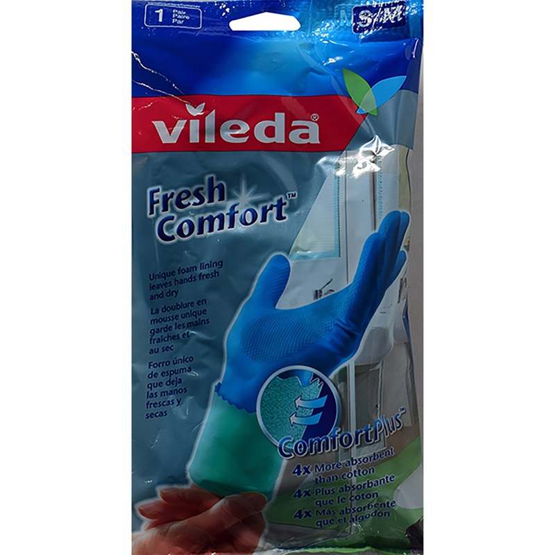 Vileda 1 Pair of Gloves – Fresh Comfort  Small/Medium