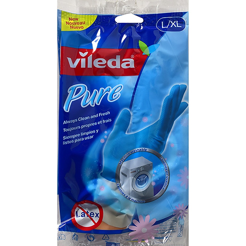 Vileda 1 Pair of Gloves – Pure – Latex Free Large/XLarge