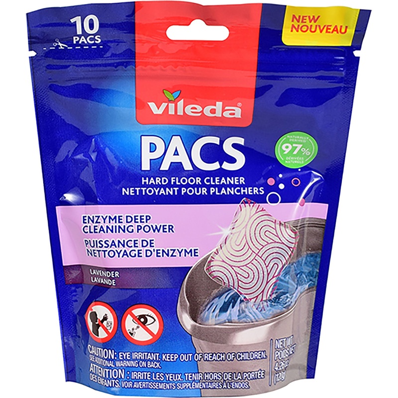 Vileda 10pcs Hard Floor Cleaner – Lavender 4.26oz