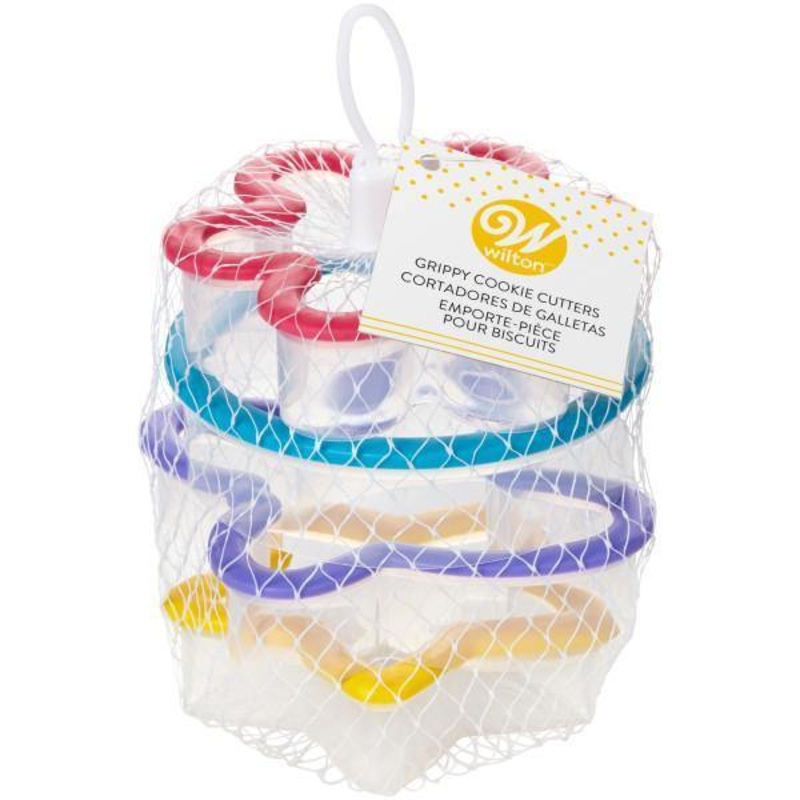 Wilton 4pcs Grippy Cookie Cutters Set Plastic 3.5in