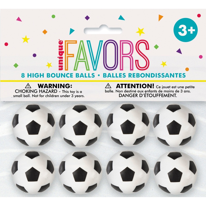 3D Soccer 8 Bounce Balls 1.25×1.25in