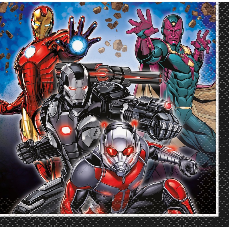 Avengers 16 Beverage Napkins 9.75×9.75in