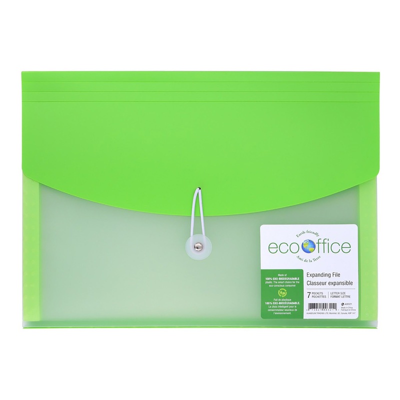 EcoOffice Expanding File 7 Pockets Plastic 13×9.5x1in