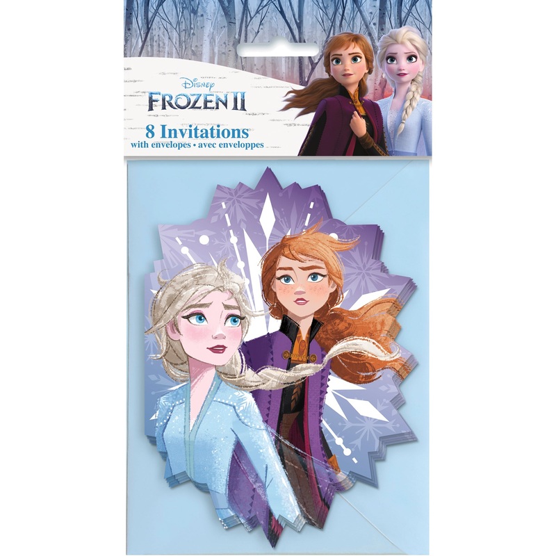Frozen 2 8 Party Invitations with Envelopes