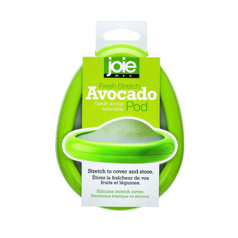 Joie Fresh Stretch Avocado Pod Plastic and Silicone Stretch Cover 5.5×4.25in
