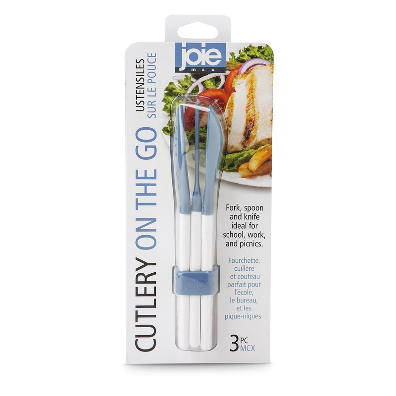 Joie On the Go 3pcs Plastic Cutlery Set  6.75in