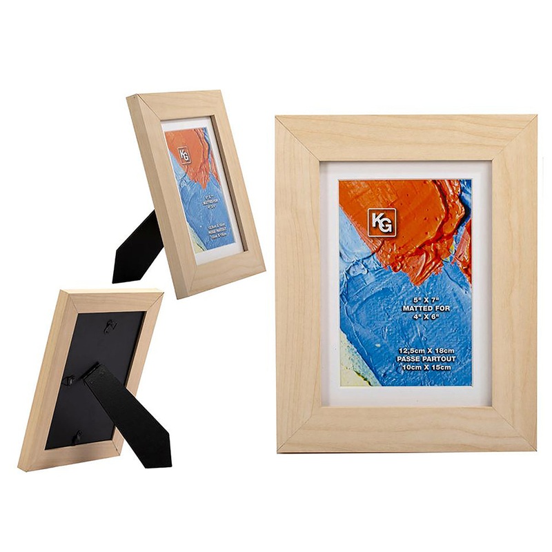 KG Langford Natural Wood Frame 5x7in Photo 4x6in