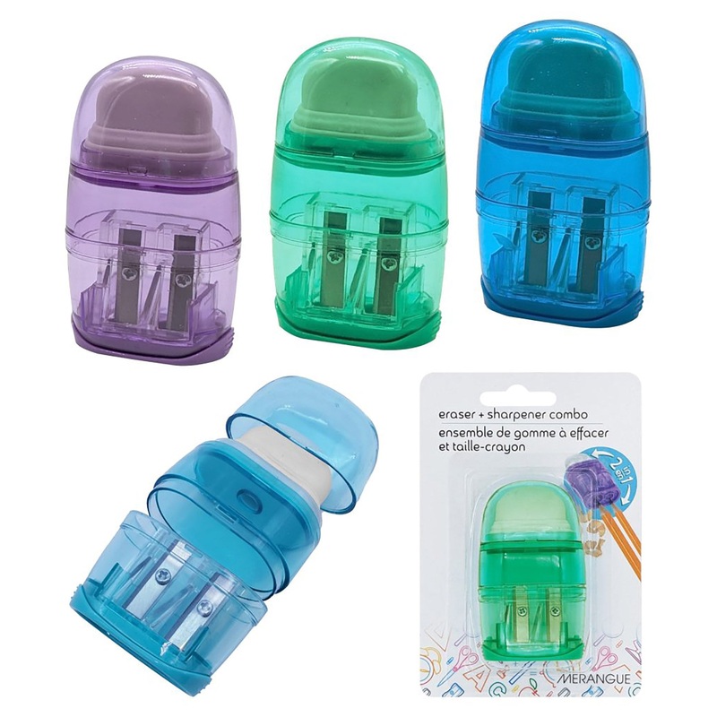 Merangue Eraser/Sharpener Combo 1.7×1.1×2.8in