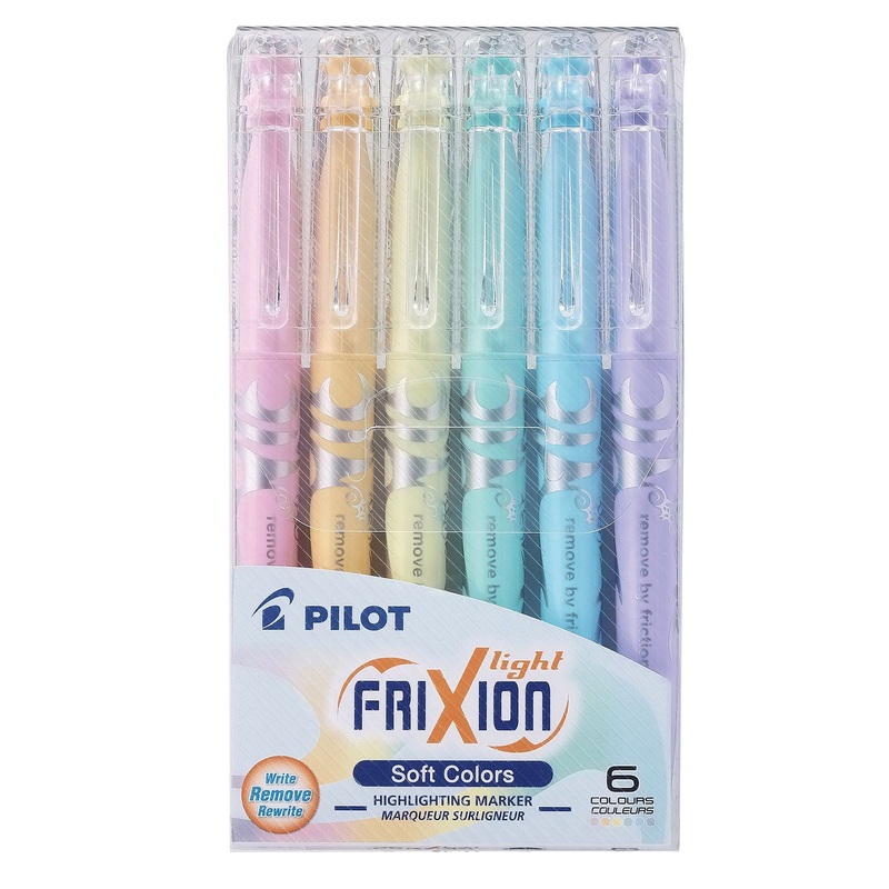 Pilot Frixion 6 Erasable Highlighters – Pastel Colors