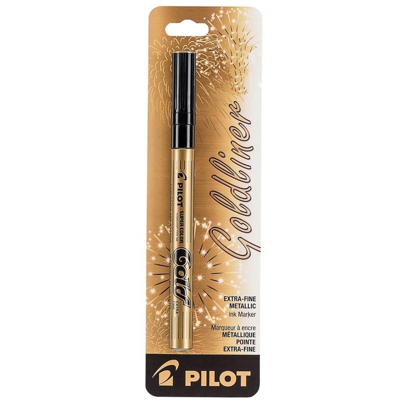Pilot Gold Metallic Marker – Extra Fine Tip
