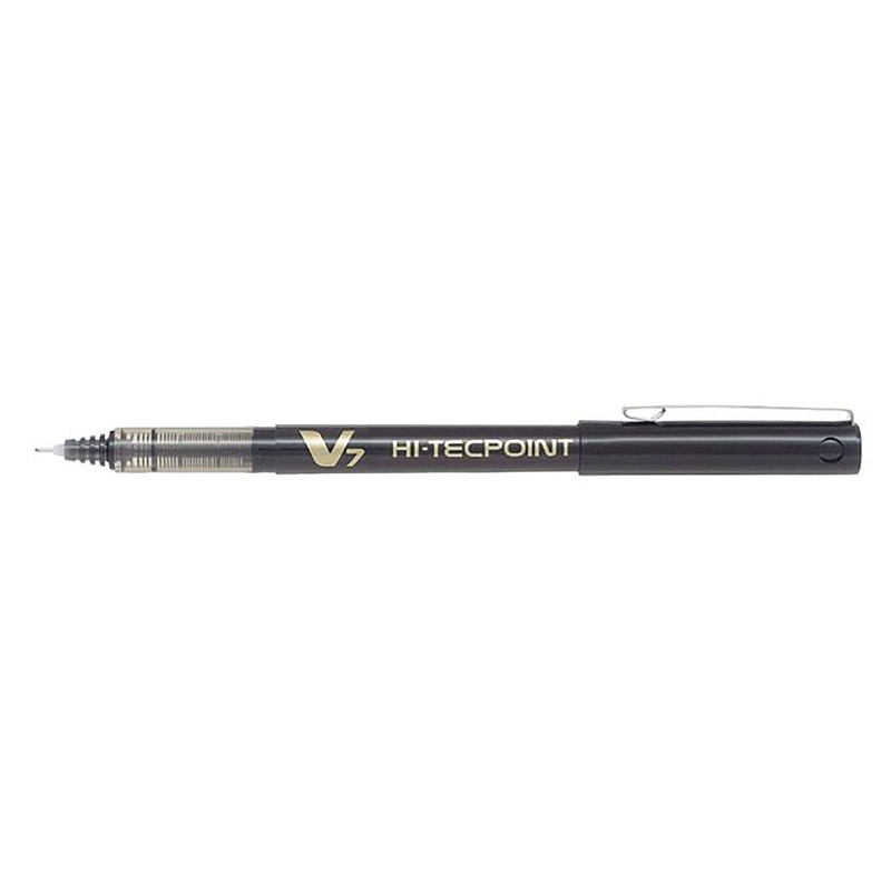 Pilot Hi-Tecpoint Pen with Cap – Black Ink 0.7mm