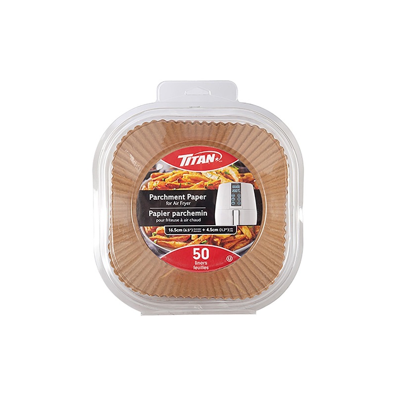 Titan 50 Sheets Parchment Paper for Air Dryer 6.5in dia. + 1.7in Side