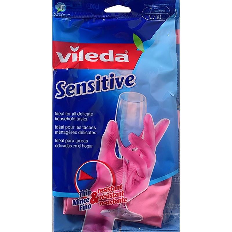 Vileda 1 Pair of Gloves – Sensitive Large/XLarge