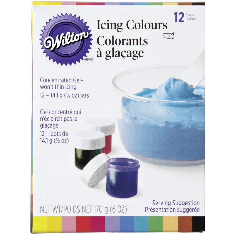 Wilton 12pcs Icing Colors 6oz (168g)