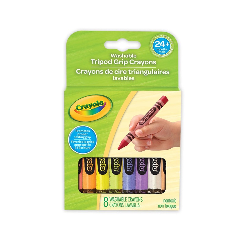 Crayola My First 8 Tripod Grip Crayons – Washable 4in