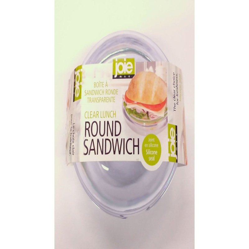 Joie Lunch Clear Round Sandwich Container  5×2.75in