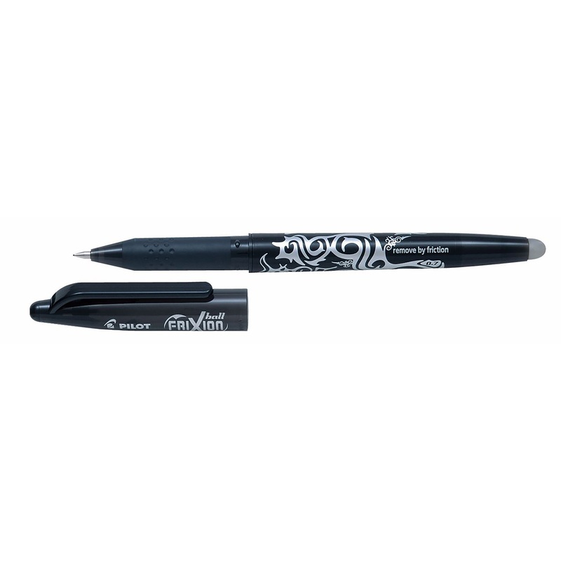 Pilot Frixion Erasable Pen – Black Ink 0.7mm