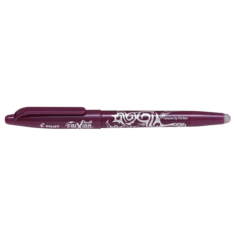 Pilot Frixion Erasable Pen – Burgundy Ink 0.7mm