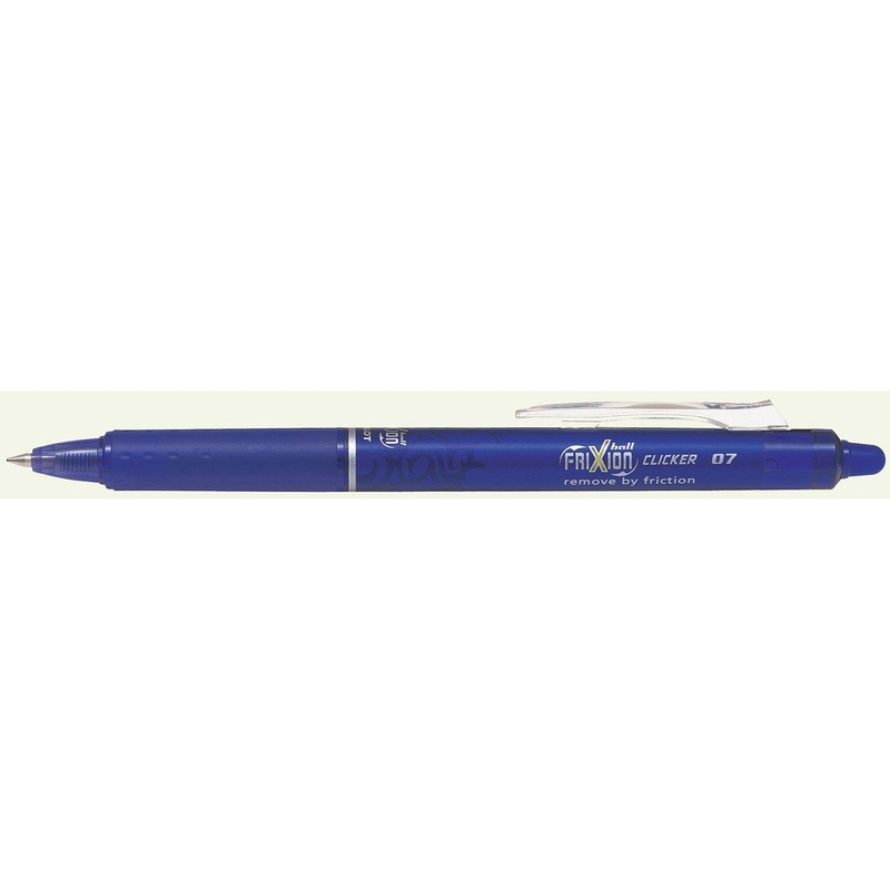 Pilot Frixion Retractable Clicker Pen – Blue Ink 0.7mm