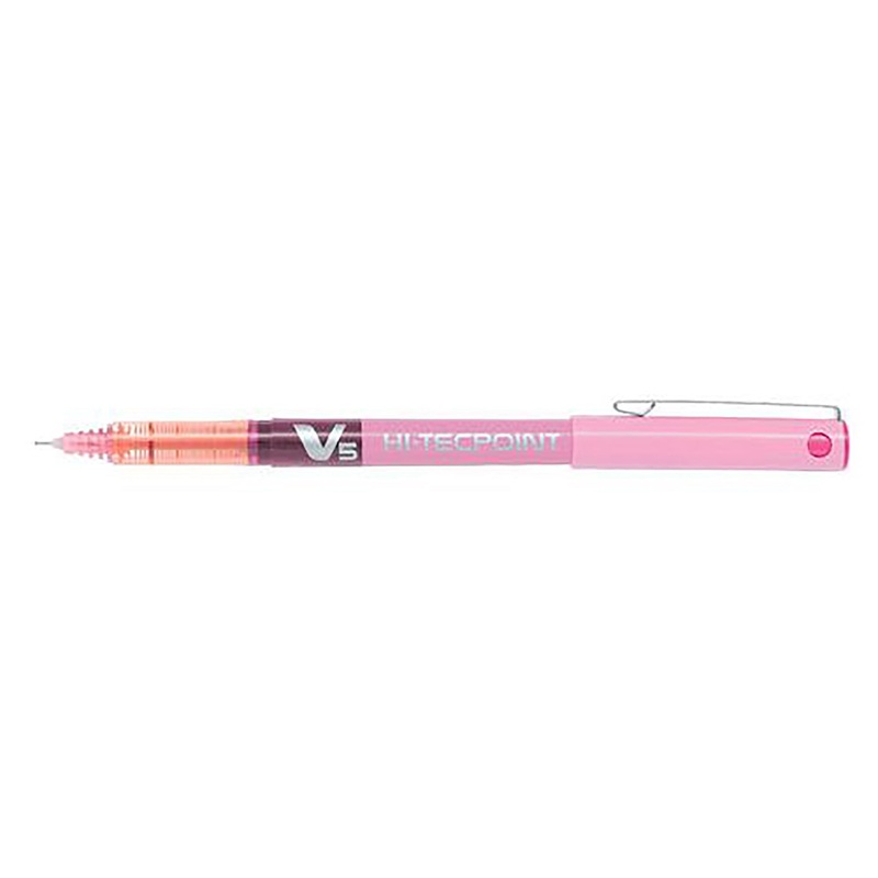 Pilot Hi-Tecpoint Pen with Cap – Pink Ink 0.5mm