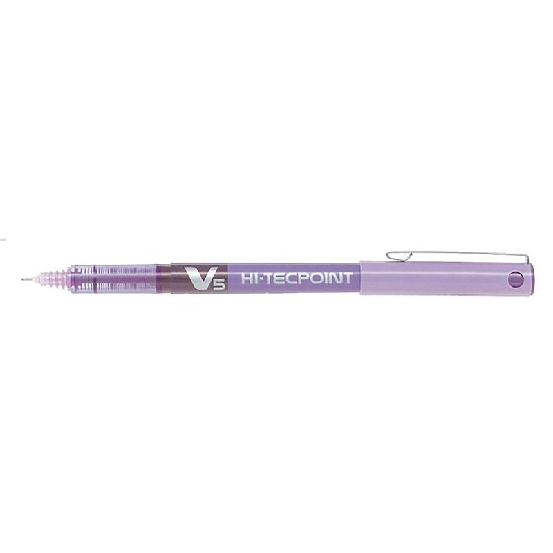 Pilot Hi-Tecpoint Pen with Cap – Purple Ink 0.5mm