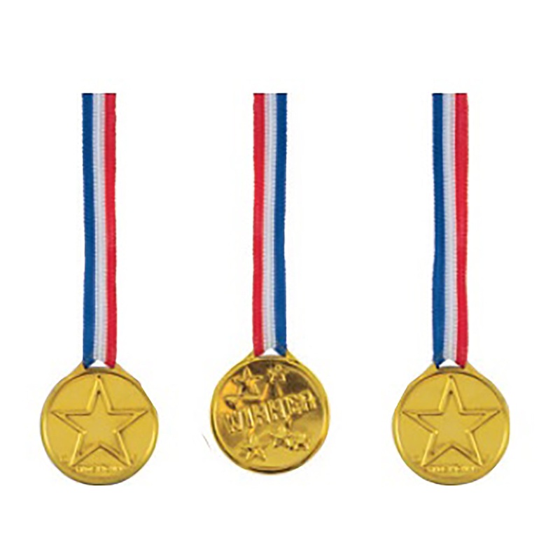 24 Winner’s Medals Plastic  15.5in