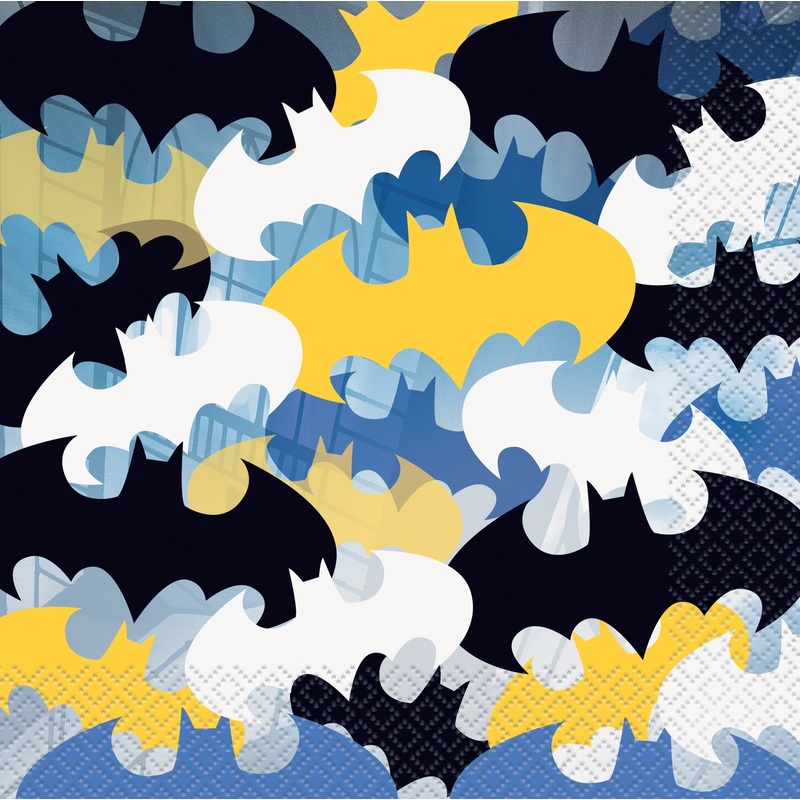 Batman 16 Luncheon Napkins 12.75×12.75in