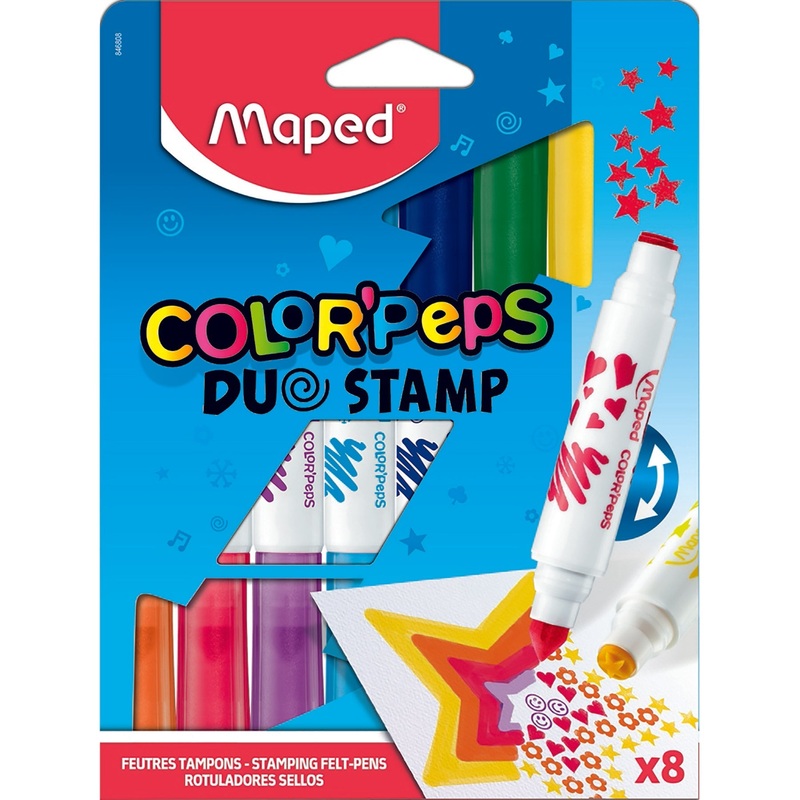 Maped Color’Peps 8 Stamping Markers Dual-Tip