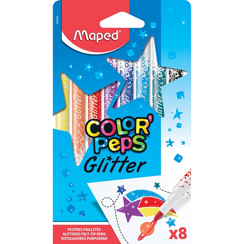 Maped Color’Peps Glitter 8 Markers