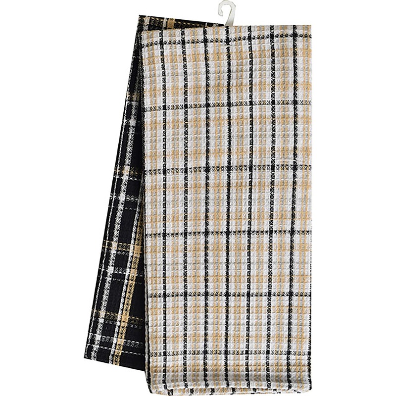 Resto Caf 2 Tea Towels 80% Cotton/20% Polyester 18x28in