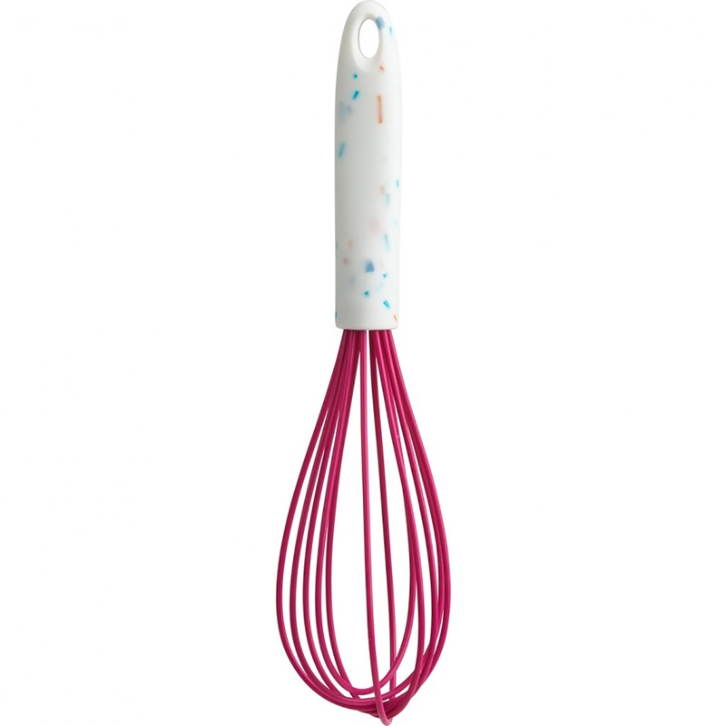 Trudeau Confetti Silicone Whisk 10in