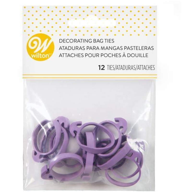 Wilton 12 Decorating Bag Rubber Ties 1.25in