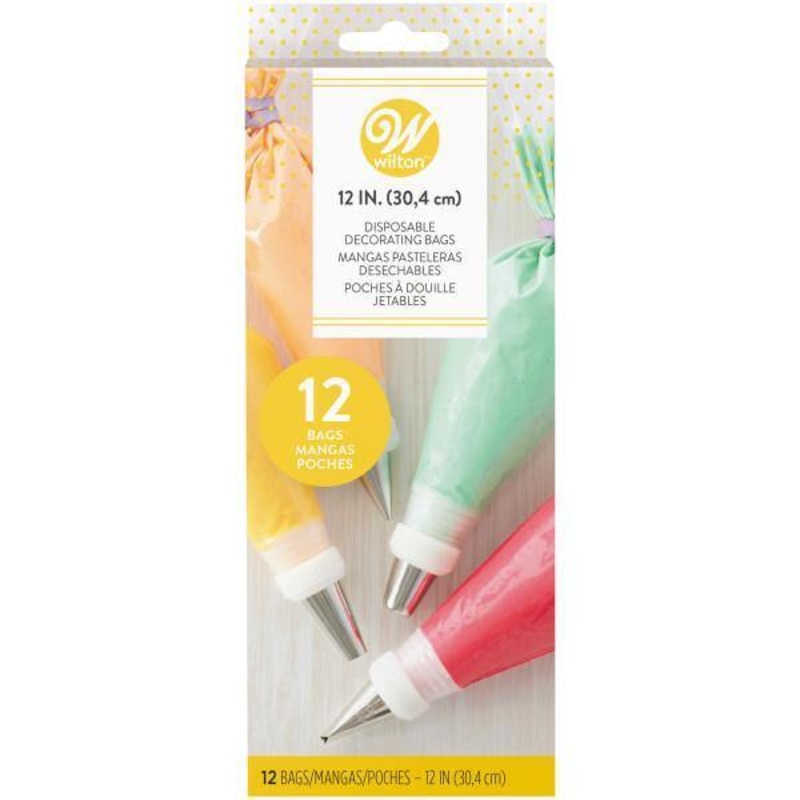 Wilton 12 Decorating Plastic Disposable Bags  12in