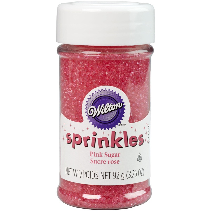 Wilton Sprinkles Pink Sanding Sugar 3.25oz (92g)