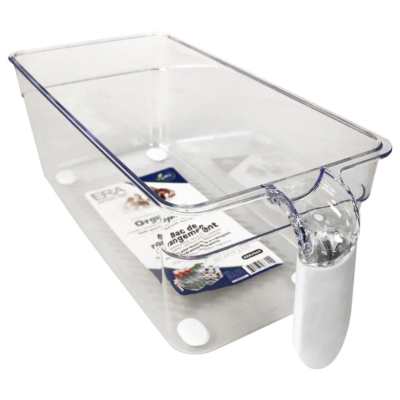Eraware Clear Plastic Organizer with Handle 11.1×4.75×3.75in