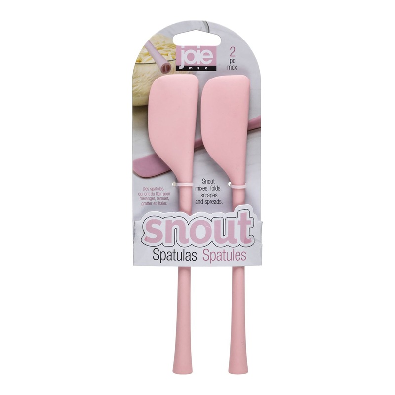 Joie Snout 2 Spatulas Pink Silicone 8×1.25in