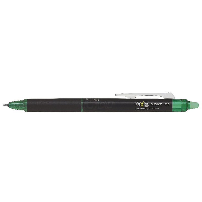 Pilot Frixion Clicker Pen – Green Ink 0.5mm