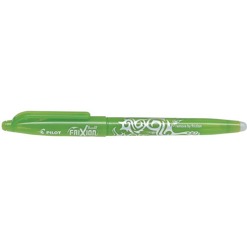 Pilot Frixion Erasable Pen – Light Green Ink 0.7mm