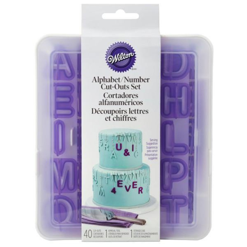 Wilton 42pcs Alphabet / Number Cut-outs Set 1in each