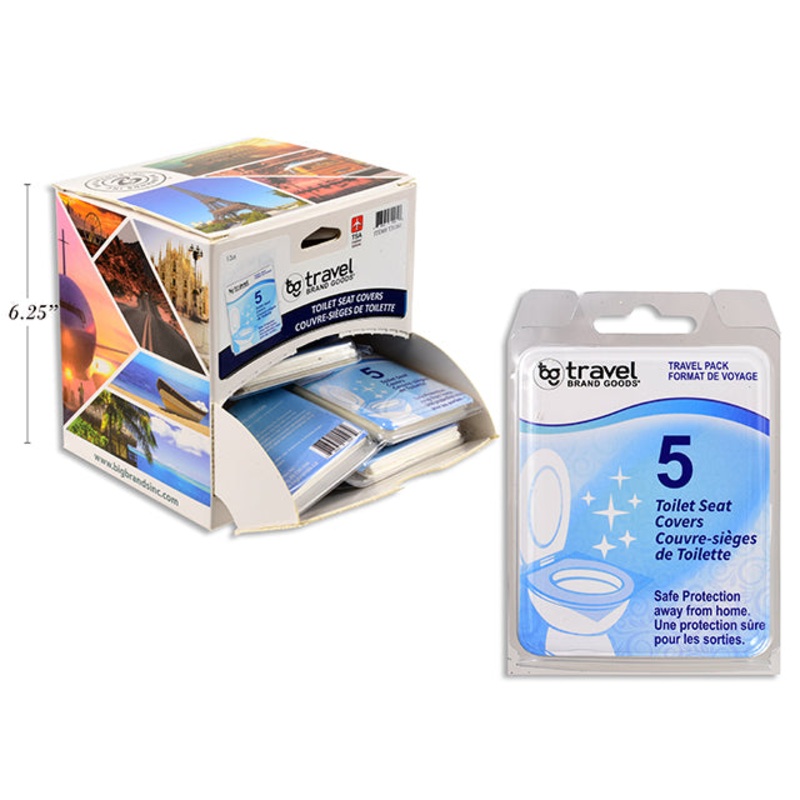 5 Toilet Seat Covers – Travel Size