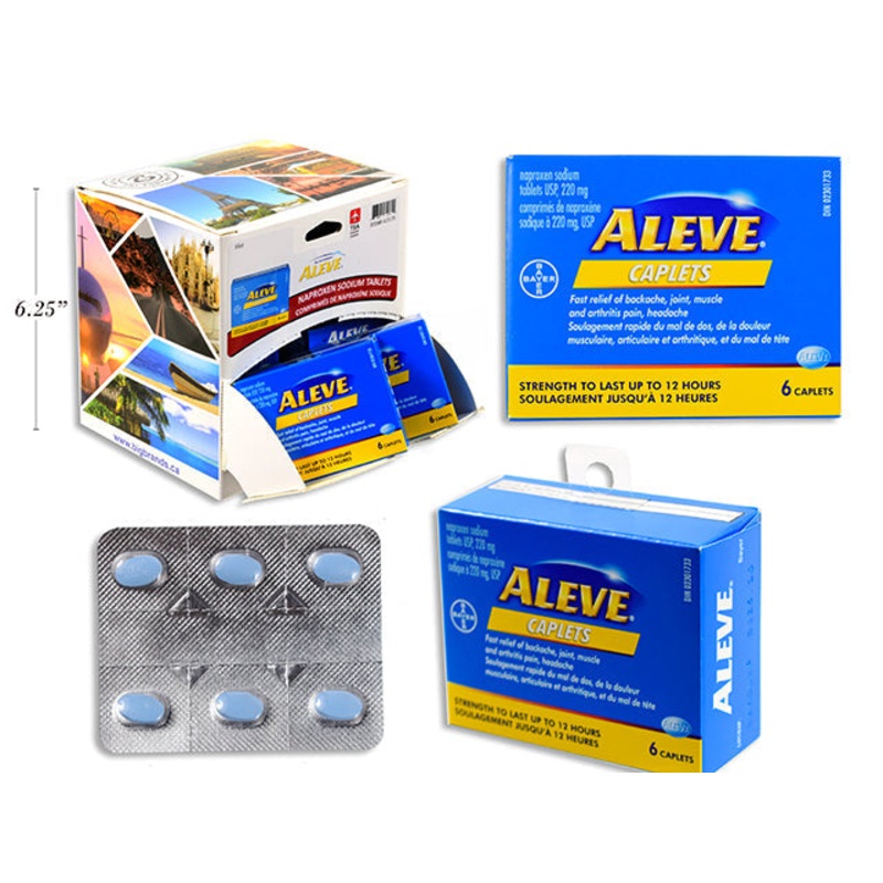 Aleve 6 Naproxen Sodium Tablets 220mg – Travel Size