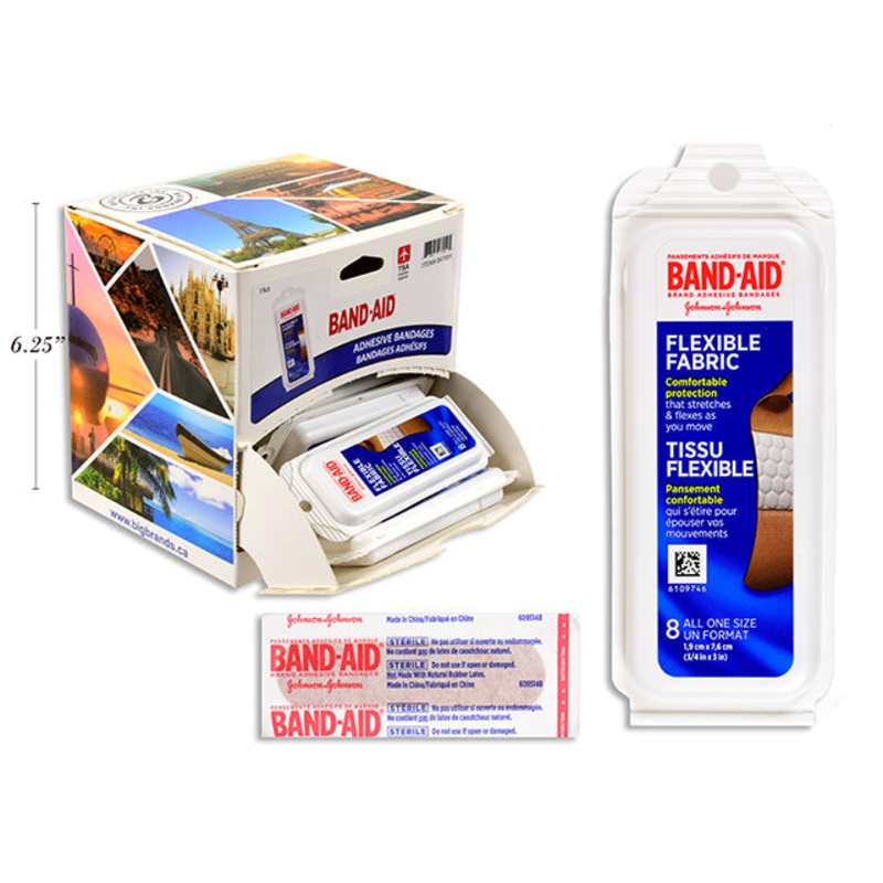 Band-Aid 8 Adhesive Bandages – Travel Size