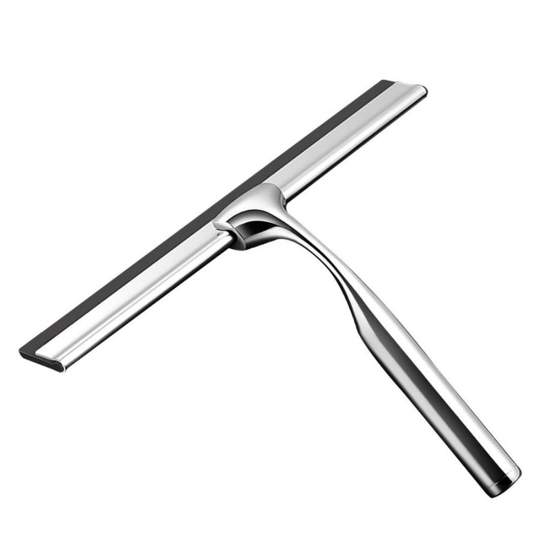 Chrome Shower Squeegee with Suction 10×9.5x2in