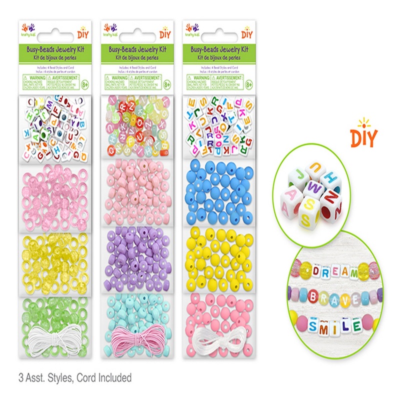 Krafty Kids Busy-Beads Jewelry Kit – Age 8+   VRT