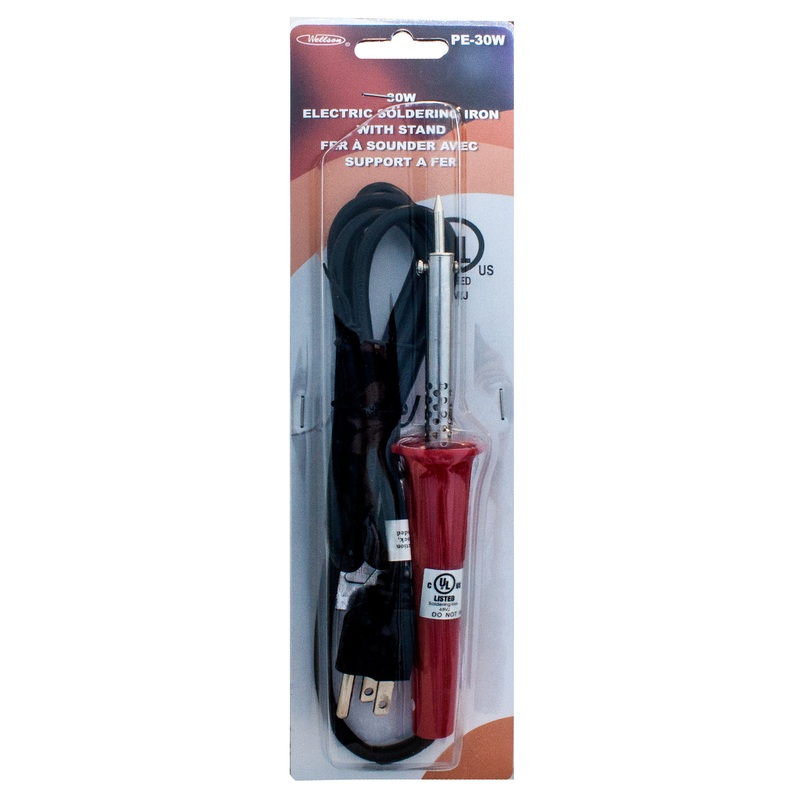 Wellson Electric Soldering Iron with Stand 30W 8.25in