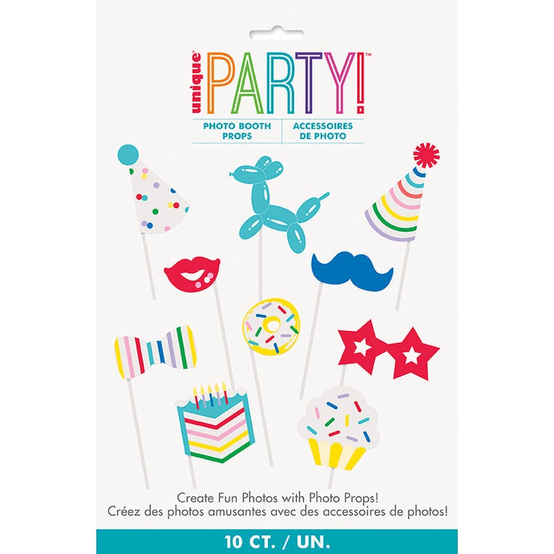 10pcs Cardboard Photo Booth Props 11in each