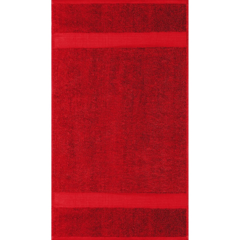 Allure Collection Dobby Border Hand Towel 100% Cotton – Red 16x28in